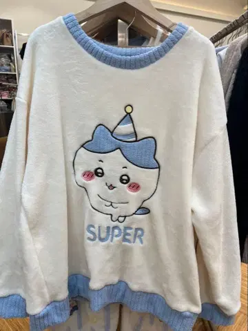 캐릭터 맨투맨 플리스 팬츠 파자마 치이카와풍 룸웨어