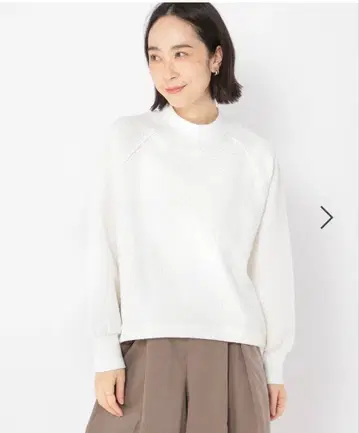 [ 새상품 ] studio CLIP 후쿠레 자카드 드로스트 풀오버