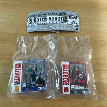건담 ROBOT혼 미니어처 컬렉션 건담&건캐논 세트