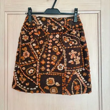 M'S GRACY 울 꽃무늬 스커트