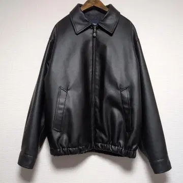 HECT/헥토 블랙 인조 가죽 자켓 M 사이즈