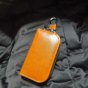 오렌지 컬러 지퍼식 키케이스