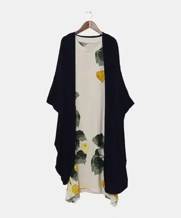 [카야] 등롱(호오즈키) 겉옷 포함 원피스 아이보리