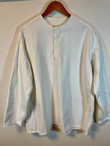 러시아군 70s 헨리넥 슬리핑 셔츠 화이트