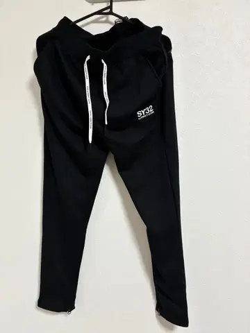 SY32 블랙 조거 팬츠 S