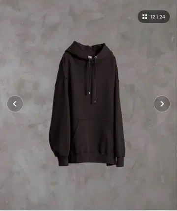 ADRER 브라운 후드티 M