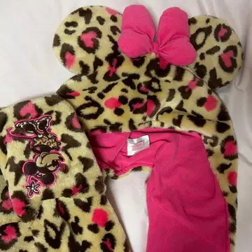 Disney 미니 레오파드 무늬 팬 캡