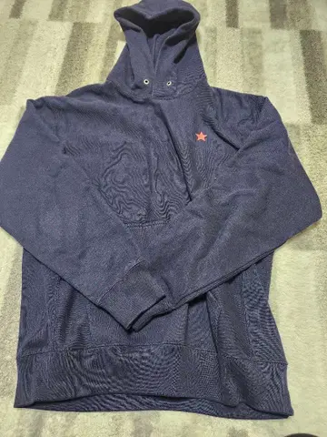 샤 네이비 후드티