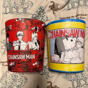 체인소 맨 프리미엄 가죽풍 더스트 박스 쓰레기통