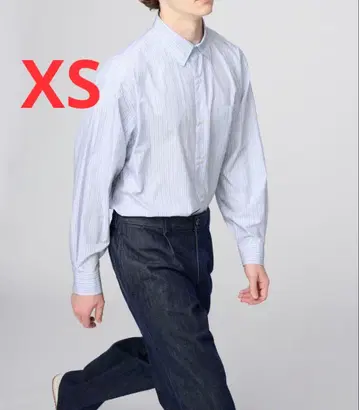 [ 완판템 ] UNIQLO:C 브로드 오버 사이즈 셔츠 블루 XS