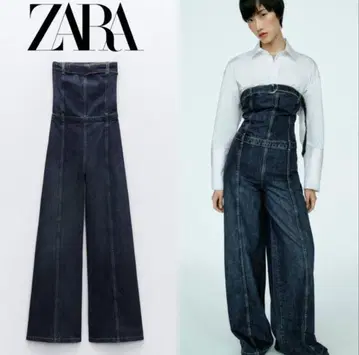 ZARA 자라 데님 점프수트 올인원 XS 사이즈 새상품급