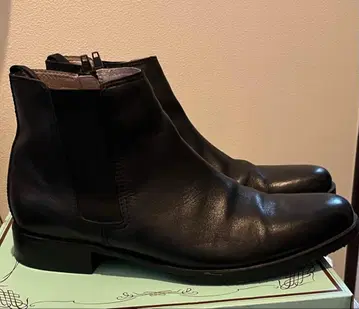 [세련된] REGAL 사이드 지퍼 가죽 숏부츠 사이즈 25.5cm