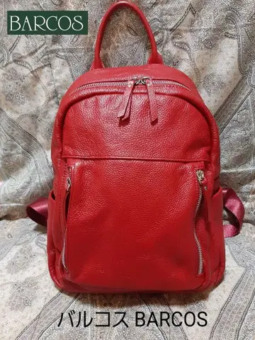 바르코스 BARCOS 주름 천연 가죽 / 백팩 백 / 슈링크 가죽
