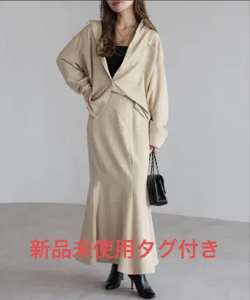 새상품 미사용 택 포함 정가 5900엔 스웨이드 머메이드 롱 스커트