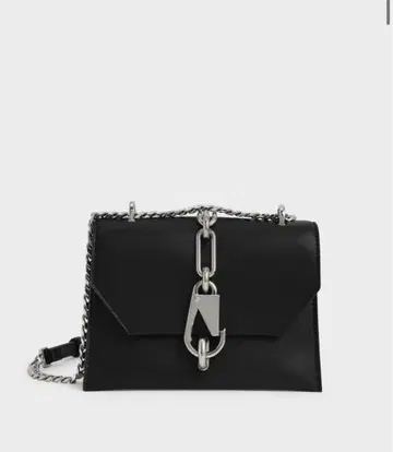 블랙 미니 숄더백