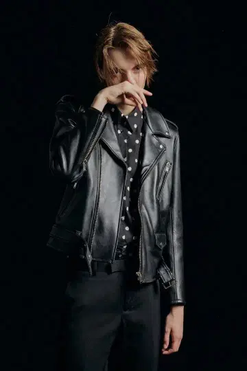 LITHIUM HOMME 더블 가죽 자켓