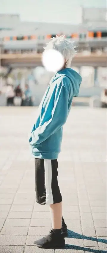 고죠 사토루 코스프레 의상 가발 유년기