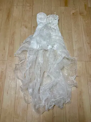 IRMA 비쥬 웨딩 미니드레스 화이트