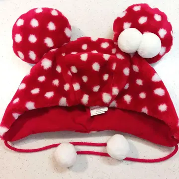 미니 마우스 도트 팬캡