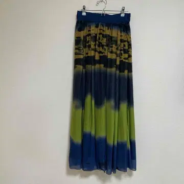 HARE 메쉬 컬러 스커트 롱 스커트