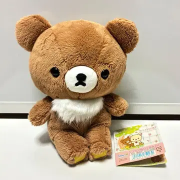 택 포함 리락쿠마 차이로이코구마 흐물흐물 봉제 인형 (S)