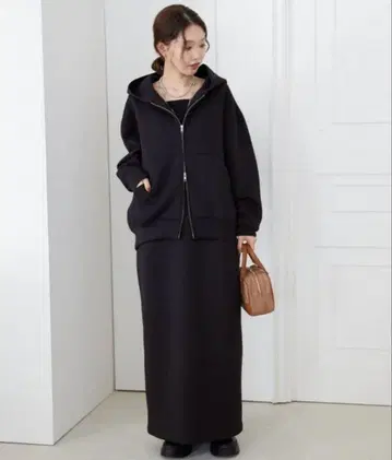 SLOBE IENA 종이상자 아이라인 스커트 블랙