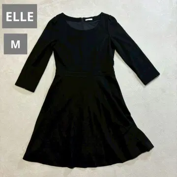 ELLE 긴팔 플레어 원피스 M