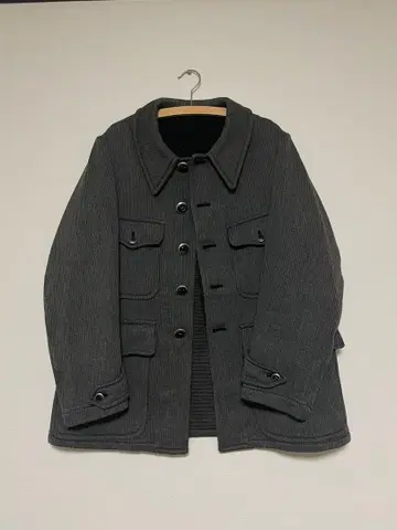 50s 프렌치 빈티지 코튼 피케 헌팅 자켓