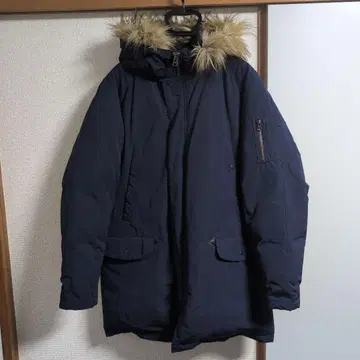 URBAN RESEARCH DOORS 네이비 다운 자켓 퍼 포함