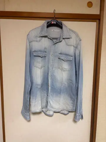 데님 셔츠 라이트 블루