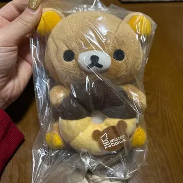 리락쿠마 봉제 인형 마스코트 미스터 도넛