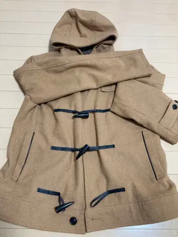 베이지 더플 코트