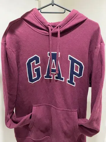 GAP 갭 자수 로고 속기모 후드티 y2k