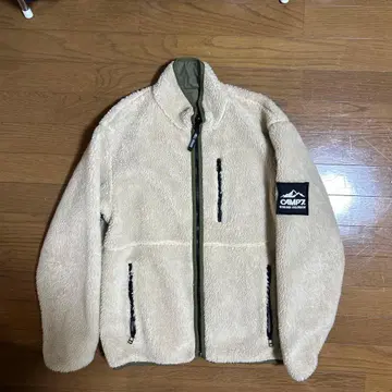 CAMP7 플리스 자켓 크림색