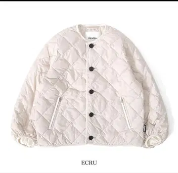 Gymphlex 에크루 퀼팅 자켓