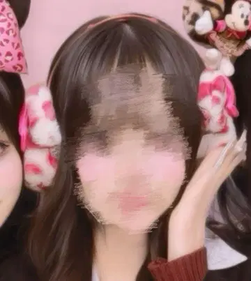 디즈니 미니 귀도리 레오파드 무늬