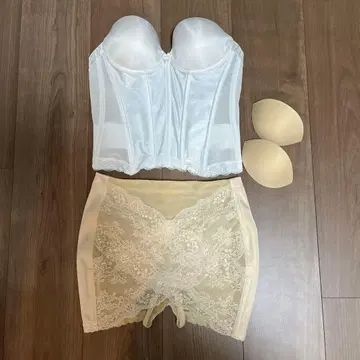 쿠튀르 나 오 파드 부라이달 이너 뷔스티에 팬츠 세트