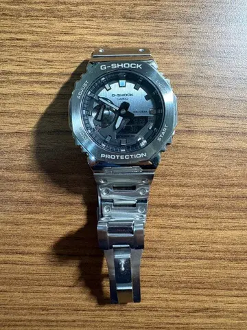G-SHOCK GA-2100 스테인리스 스틸 블랙