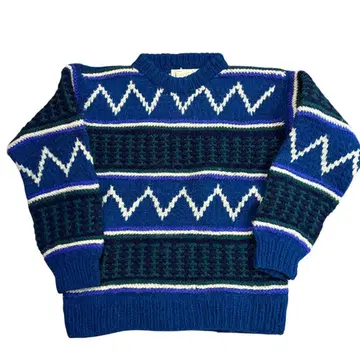 빈티지 80s 에콰도르 니트 스웨터 니트 스웨터 구제 의류 귀여운