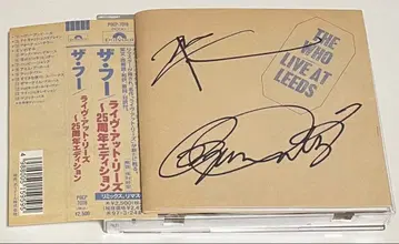THE WHO LIVE AT LEEDS 사인 포함 25주년 기념판