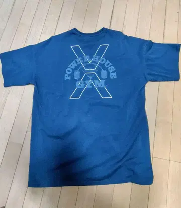 POWER HOUSE GYM VEATM 콜라보 T셔츠 블루