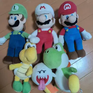 마리오 봉제 인형 6개 세트