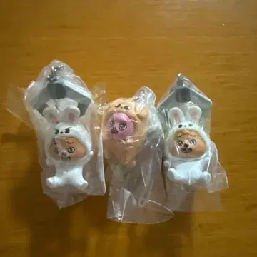 토끼 코스튬 캐릭터 3체 세트