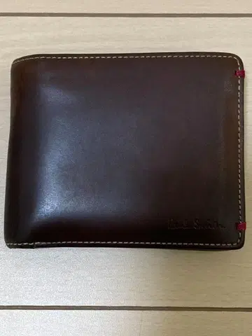 폴스미스 접이식 지갑 가죽 코도반 브라운