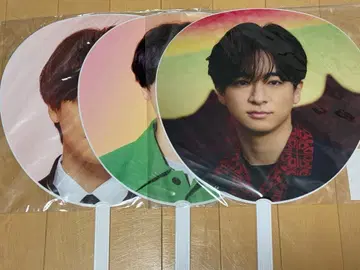 치넨 유리 부채 3장 세트