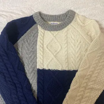 BEAMS BOY 케이블 짜임 니트