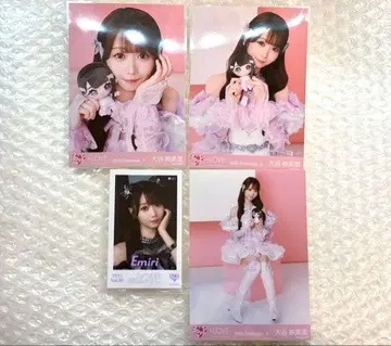 이코러브 오타니 에미리 미니 포토 레어 블랙 의상 모리 생사진