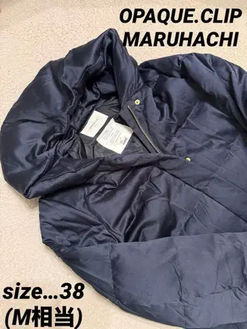 새상품급 오파크 클립 마루하치 콜라보 다운 코트 네이비 38