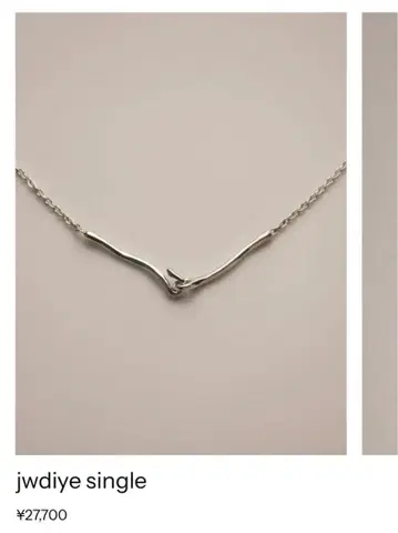 GAGAN jwdiye 싱글 실버 목걸이