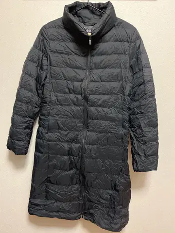 울트라 라이트 다운 블랙 롱